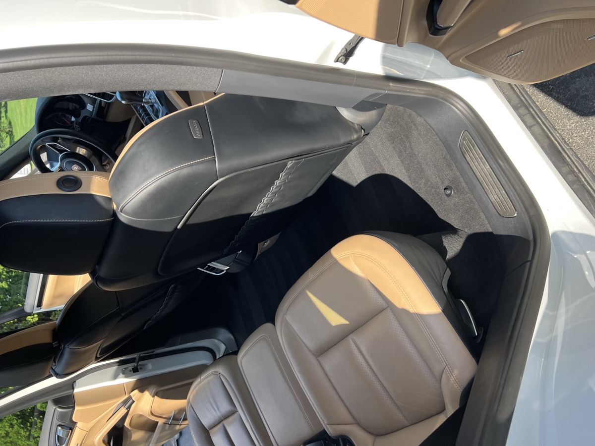 Porsche interior after